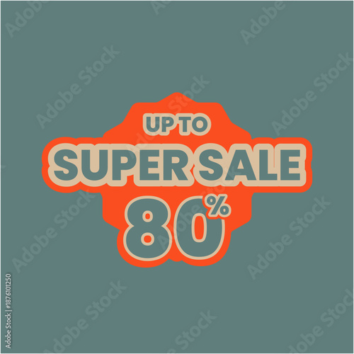 Promotional discount design featuring bold typography, modern graphic elements to highlight special offers. Perfect for sales campaigns, online advertising and marketing materials.