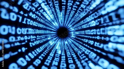 Wallpaper Mural binary code swirl background Torontodigital.ca