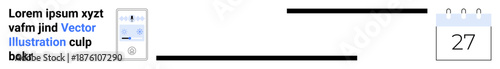 Time management, scheduling applications, workflow optimization, audio tools, productivity, technology. Audio app interface screen and calendar date connection. Time management and scheduling
