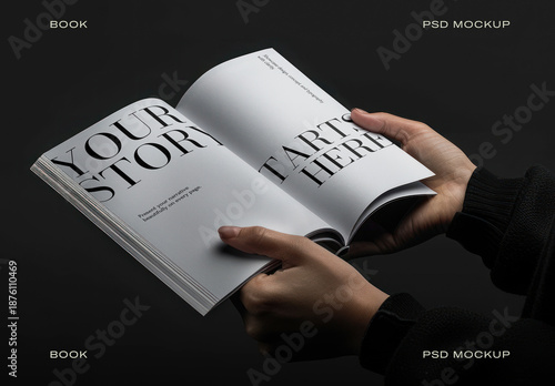 Elegant Book Mockup Design PSD