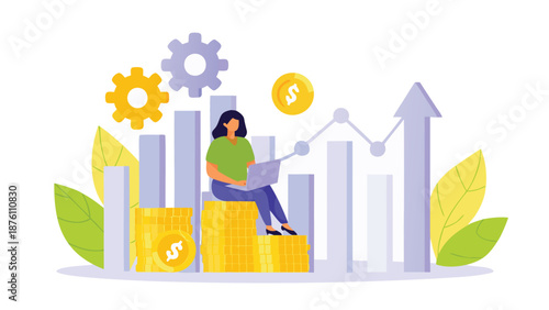 business man and business logo