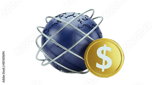 Global Finance and Currency Concept