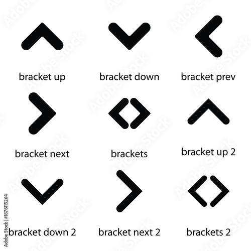 Bracket Icons Set