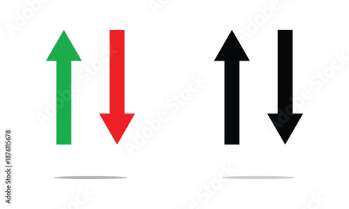 Arrow to the left vector, isolated on white background. Arrow indicated the direction symbol. Green arrow left icon symbol. Vector illustration. Eps 10 .