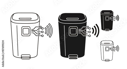 Vector illustration of automatic soap dispenser with sensor for hygiene.