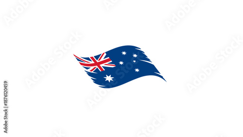 Australia Flag with Union Jack and Southern Cross - National Symbol of Pride and Unity