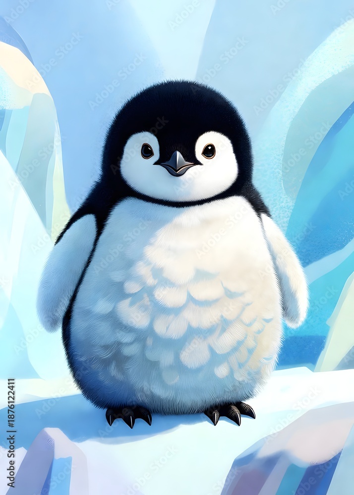 Fototapeta premium Cute Baby Penguin