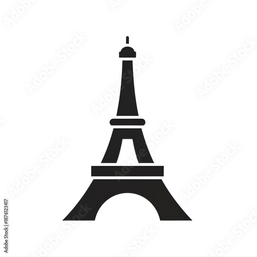 Iconic Eiffel Tower Silhouette A Classic Symbol of Paris and French Culture