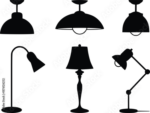 Various types of lamps
