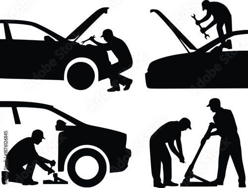 Various auto repair scenarios