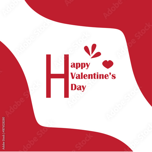 Happy valentines day design .