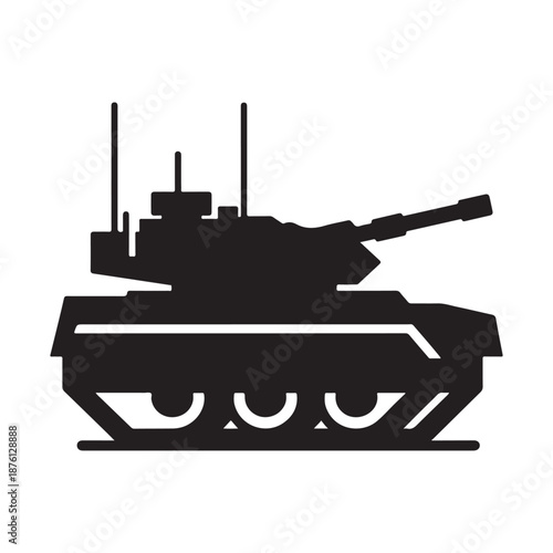 military tank vector silhouette clip art logo design illustration icon collection