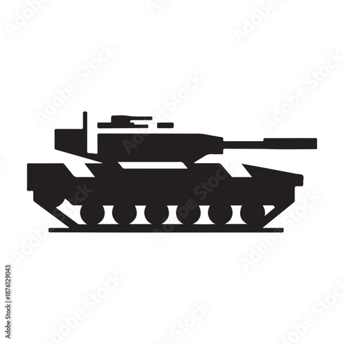 military tank vector silhouette clip art logo design illustration icon collection