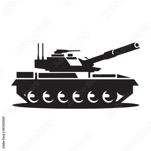 military tank vector silhouette clip art logo design illustration icon collection