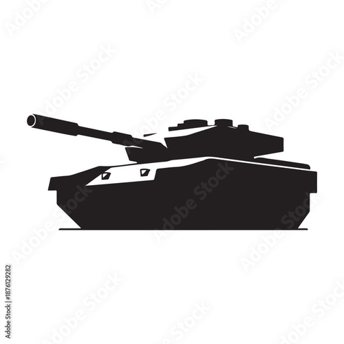 military tank vector silhouette clip art logo design illustration icon collection