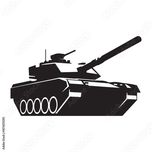 military tank vector silhouette clip art logo design illustration icon collection