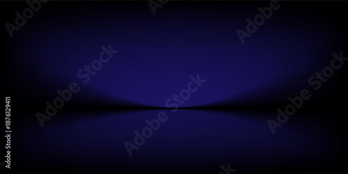 Abstract gradient podium background. Empty blue 3D studio background. Clean scene for product presentation mockup template. eps 10
