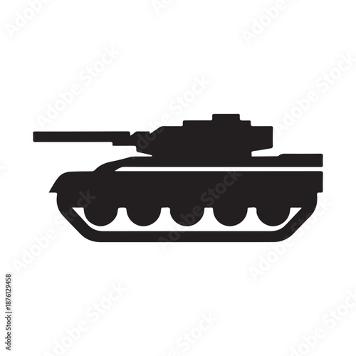 military tank vector silhouette clip art logo design illustration icon collection
