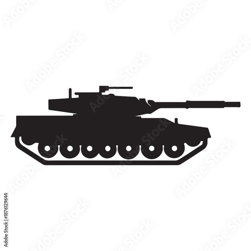 military tank vector silhouette clip art logo design illustration icon collection