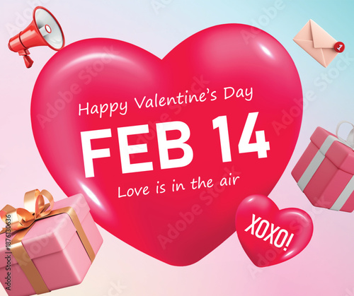 Happy valentine's day february 14