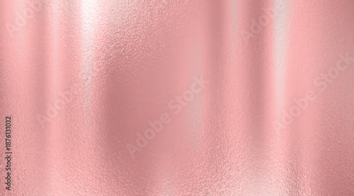 Rose Gold Frosted Metallic Pink Texture with Soft Reflective Finish and Gradient Shadows for Fashion and Luxury Branding