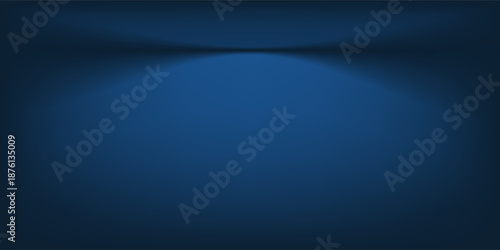 blue studio scene with blank gradient color lighting effect background for product display advertisement and creative graphic design element