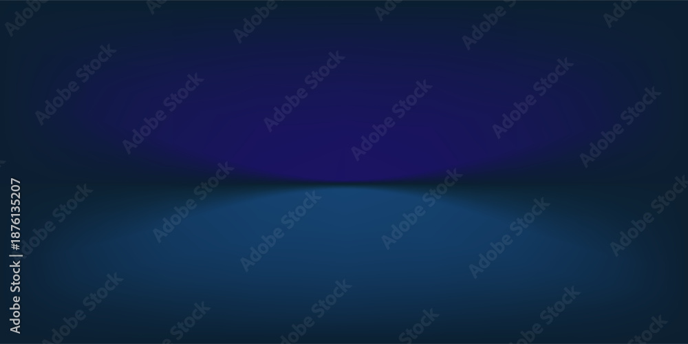 Obraz premium blue studio scene with blank gradient color lighting effect background for product display advertisement and creative graphic design element