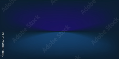 blue studio scene with blank gradient color lighting effect background for product display advertisement and creative graphic design element