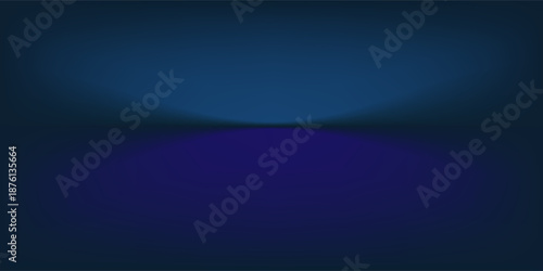 blue studio scene with blank gradient color lighting effect background for product display advertisement and creative graphic design element