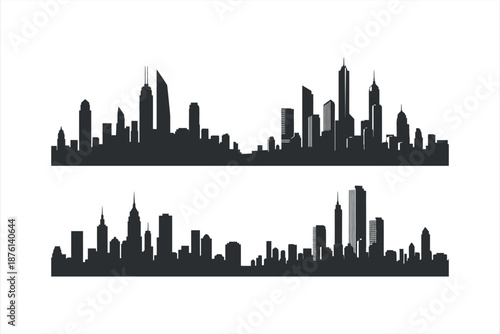 Cityscape silhouette collection