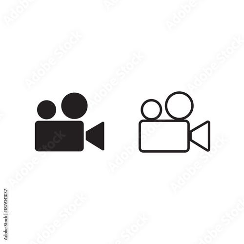 Camera Icon for Photography, Media and App UI Design