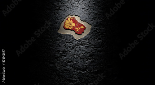 Ancient Roman fresco fragment unearthed in volcanic ash at Hercu