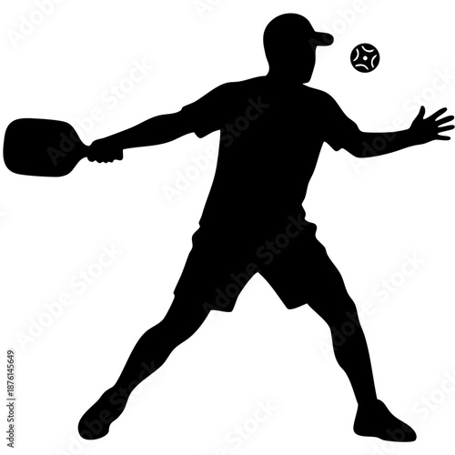 tennis player silhouette