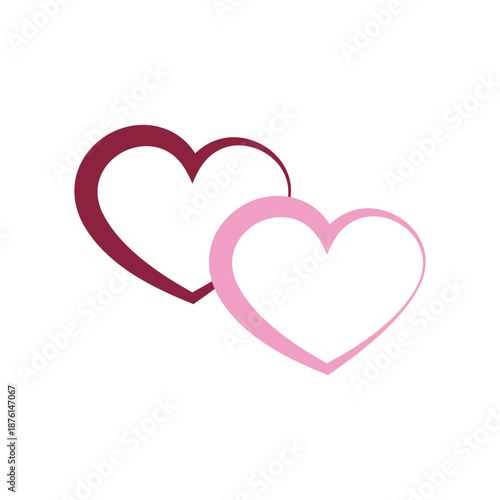 love  logo icon ilustration flat