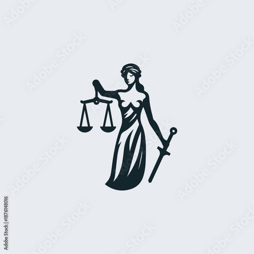 Themis Justice Goddess Logo