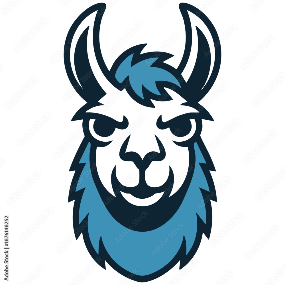 Fototapeta premium Llama vector icon editable for commercial work isolated on white background