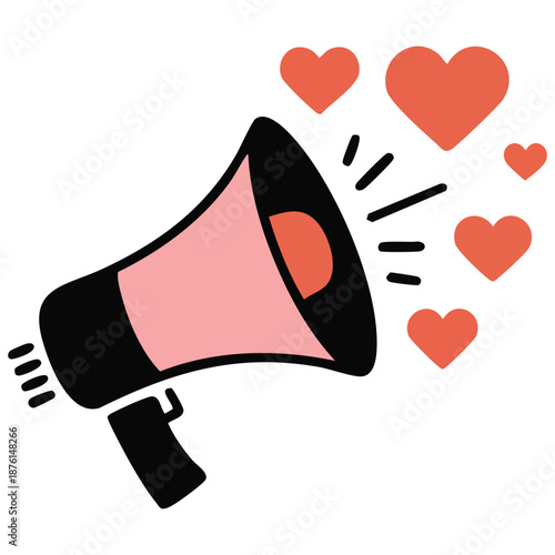 Vector love announcement icon suitable for commercial work easily editable isolated