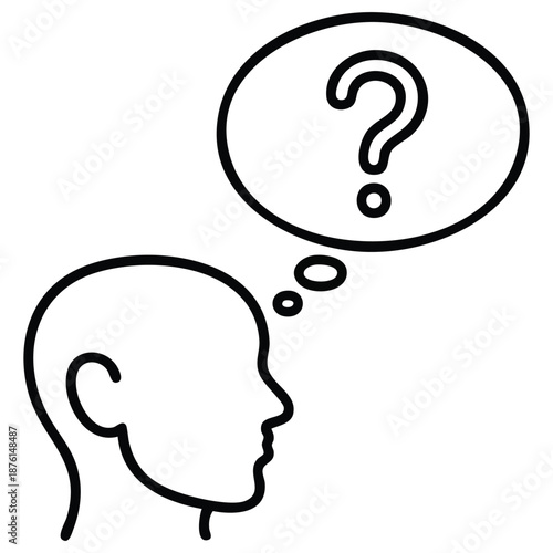 Frequently asked questions vector icon editable for commercial work isolated on white