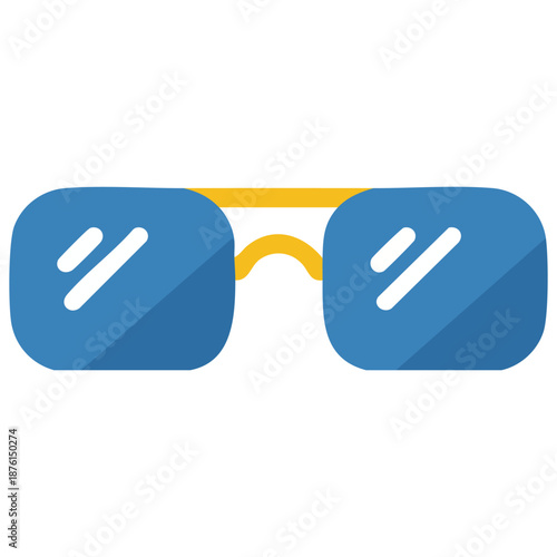Sunglasses fashion accessory icon isolated on plain white background