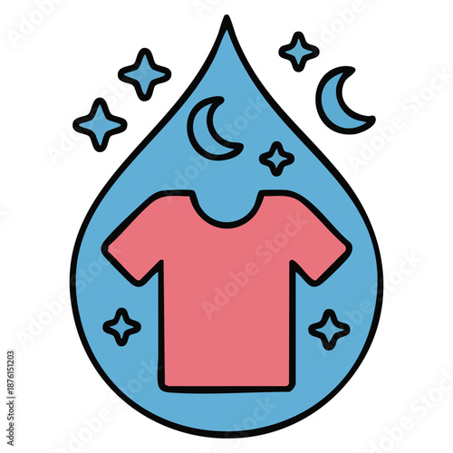 Laundry washing icon logo vector design for cleaning services isolated vector illustration on white background