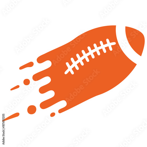 Sports logo vector of a rugby ball icon for clubs and competitions isolated vector illustration on white background
