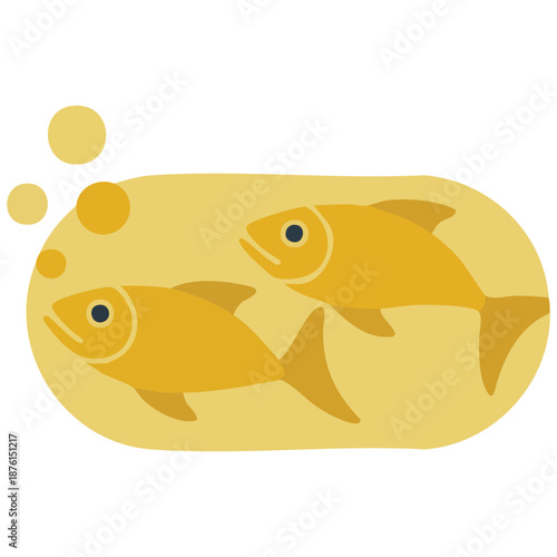 Free logo design vector for fish oil supplements and health foods isolated vector illustration on white background