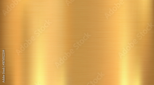 Brushed Gold Metallic Texture with Horizontal Grain and Vertical Light Gradients for Luxury and Industrial Design