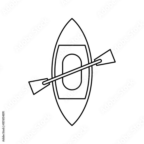 boat kayak icon. symbol for mobile concept and web design. vector illustration