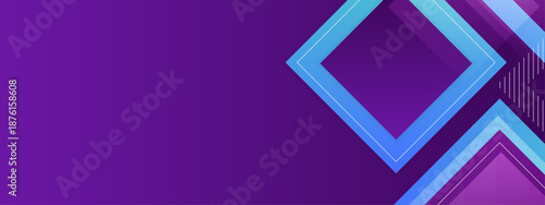 Purple and blue square shapes on overlapping background for graphic design projects, artistic concepts, web design, social media graphics, and presentations.