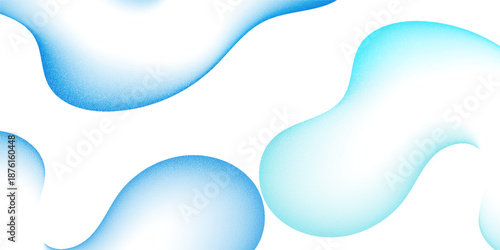 Abstract gradient shape with noise. Blue blurred grainy color gradation. Modern concept for graphic design, background, web design, poster, banner, book, slideshow.