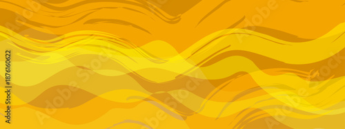 Abstract golden curves overlapping in rippling effect suitable for backgrounds, branding, luxury designs, decorative prints, artistic projects, and elegant presentations.