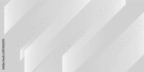 3D white geometric abstract background overlap layer on bright space. Modern concept for graphic design, background, web design, poster, banner, book, slideshow.