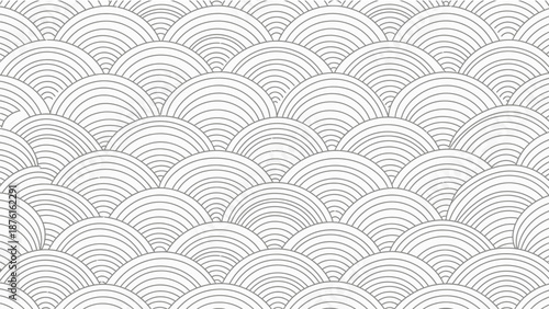 Seamless Geometric Pattern, Abstract Background, Scale Motif, Minimalist Design