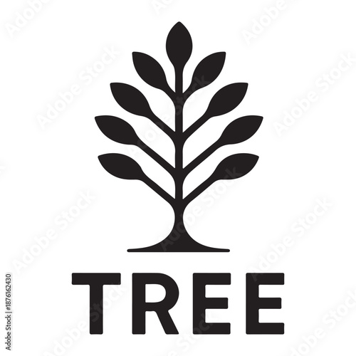 Modern Tree Logo Template for Ecology and Nature Branding